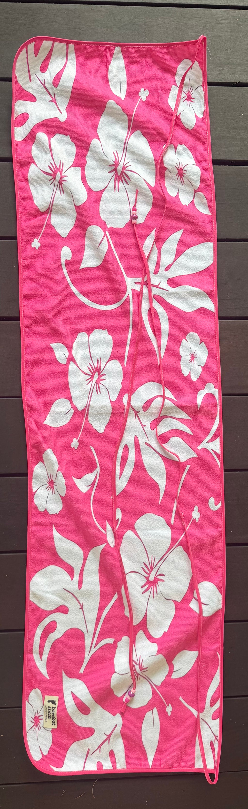 Pink Hibiscus (towel 53inch by 15inch) (strings 310inch)