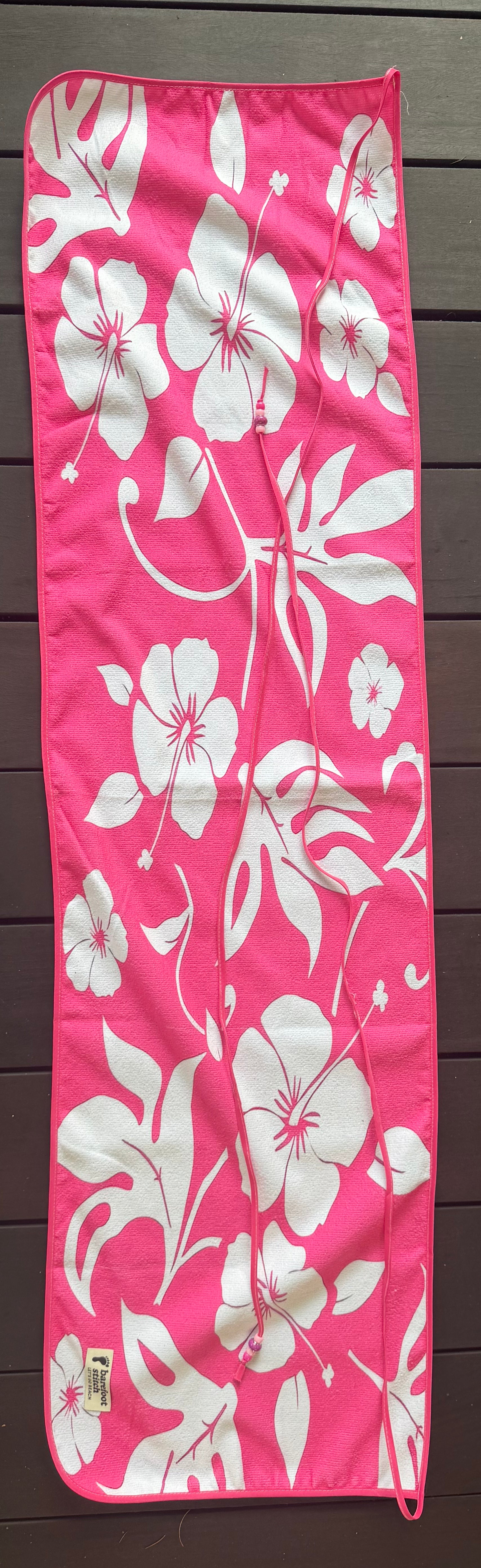 Pink Hibiscus (towel 53inch by 15inch) (strings 310inch)