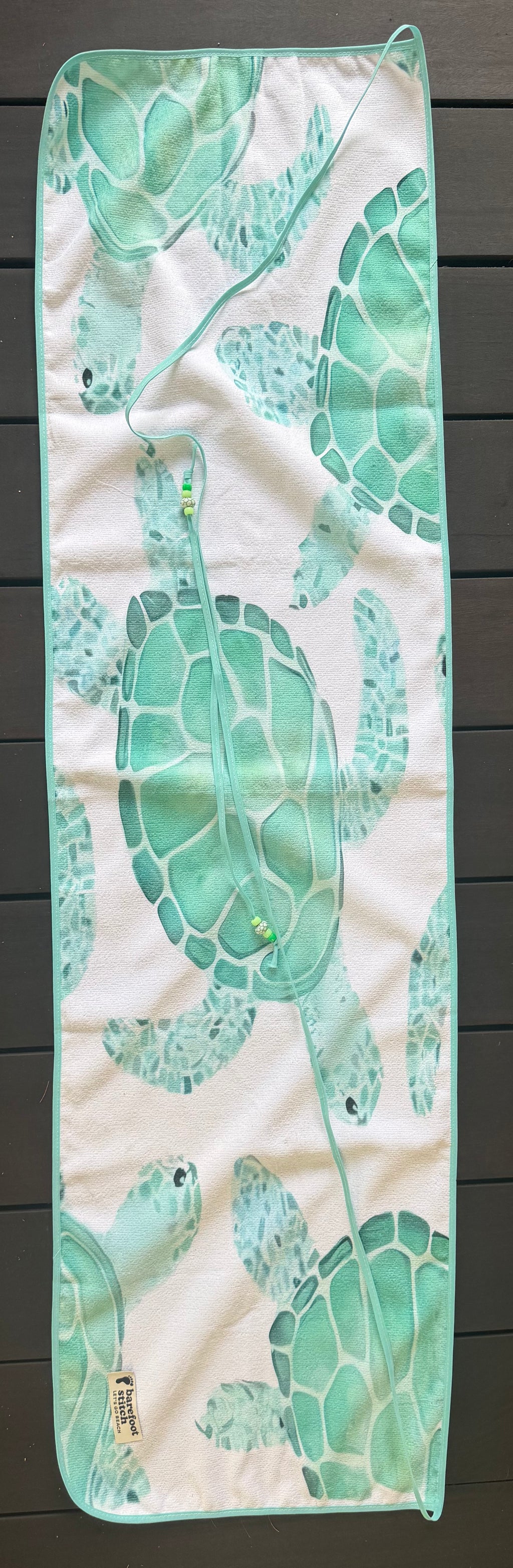The Turtle Dude (towel 53inch by 15inch)(strings 310inch)