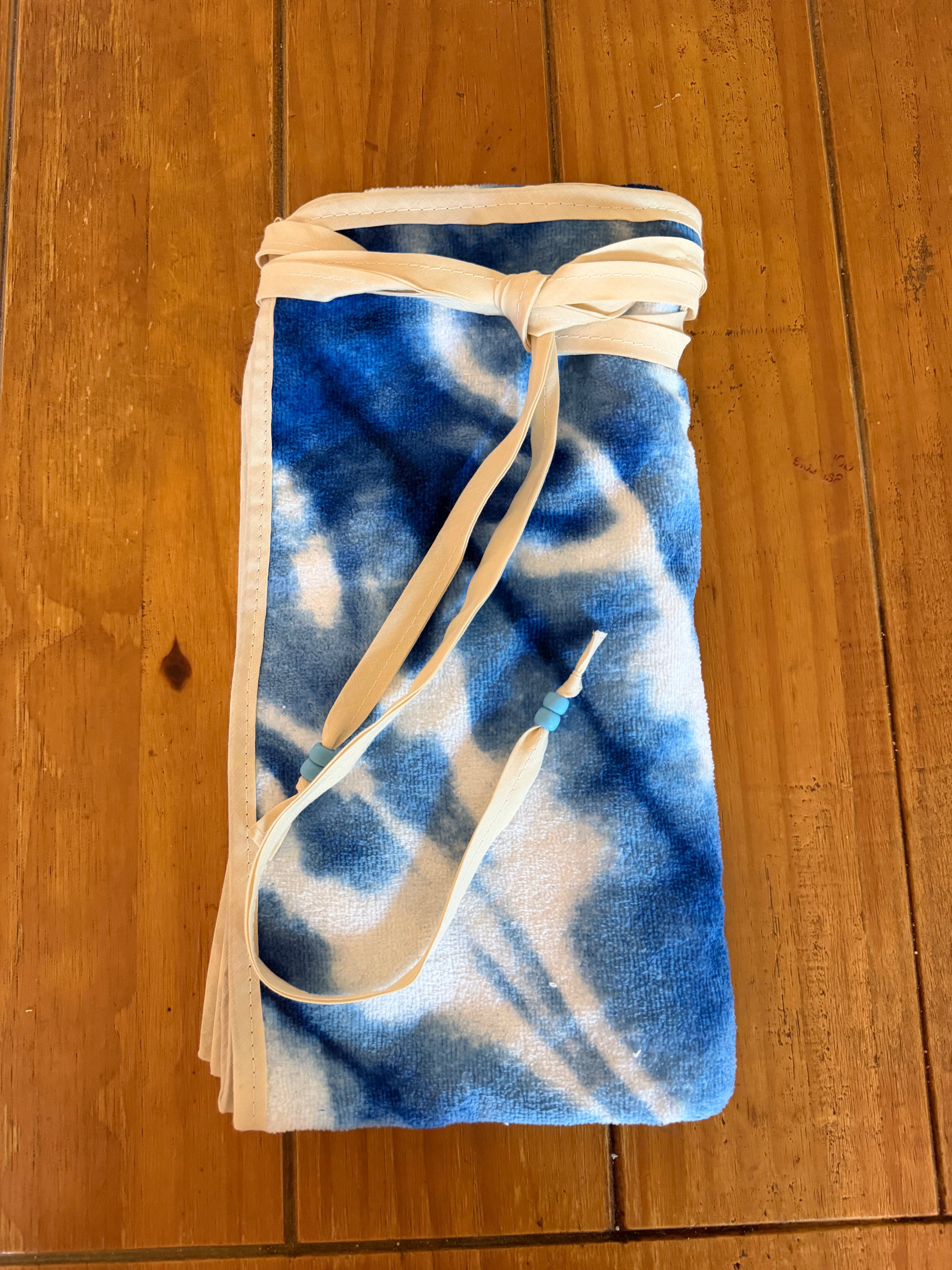 Blue skies sunny day towel skirt (15 by 54inch) (drop 25)