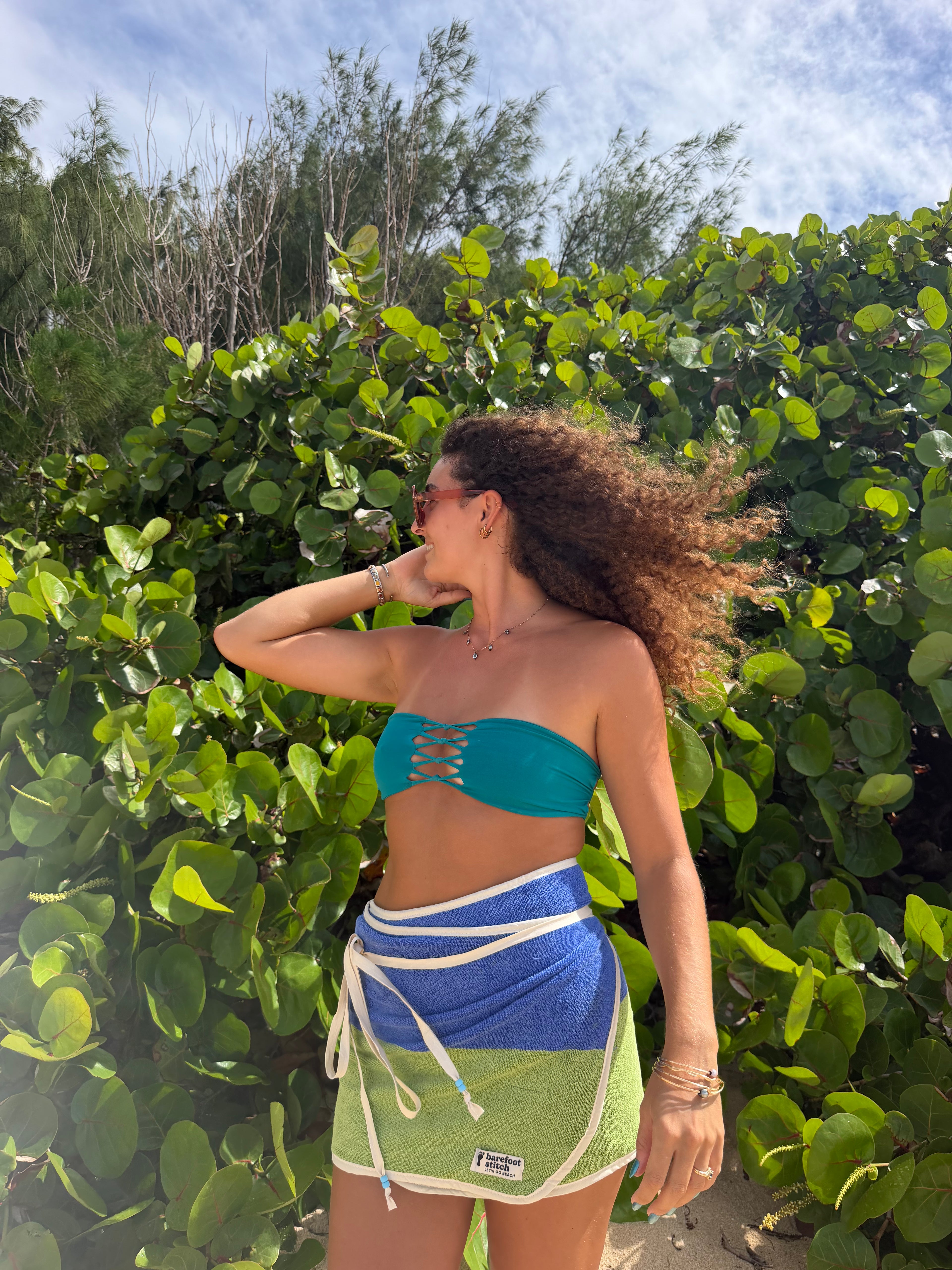Earth day towel skirt (drop 24) (53inch by 14.5inch)