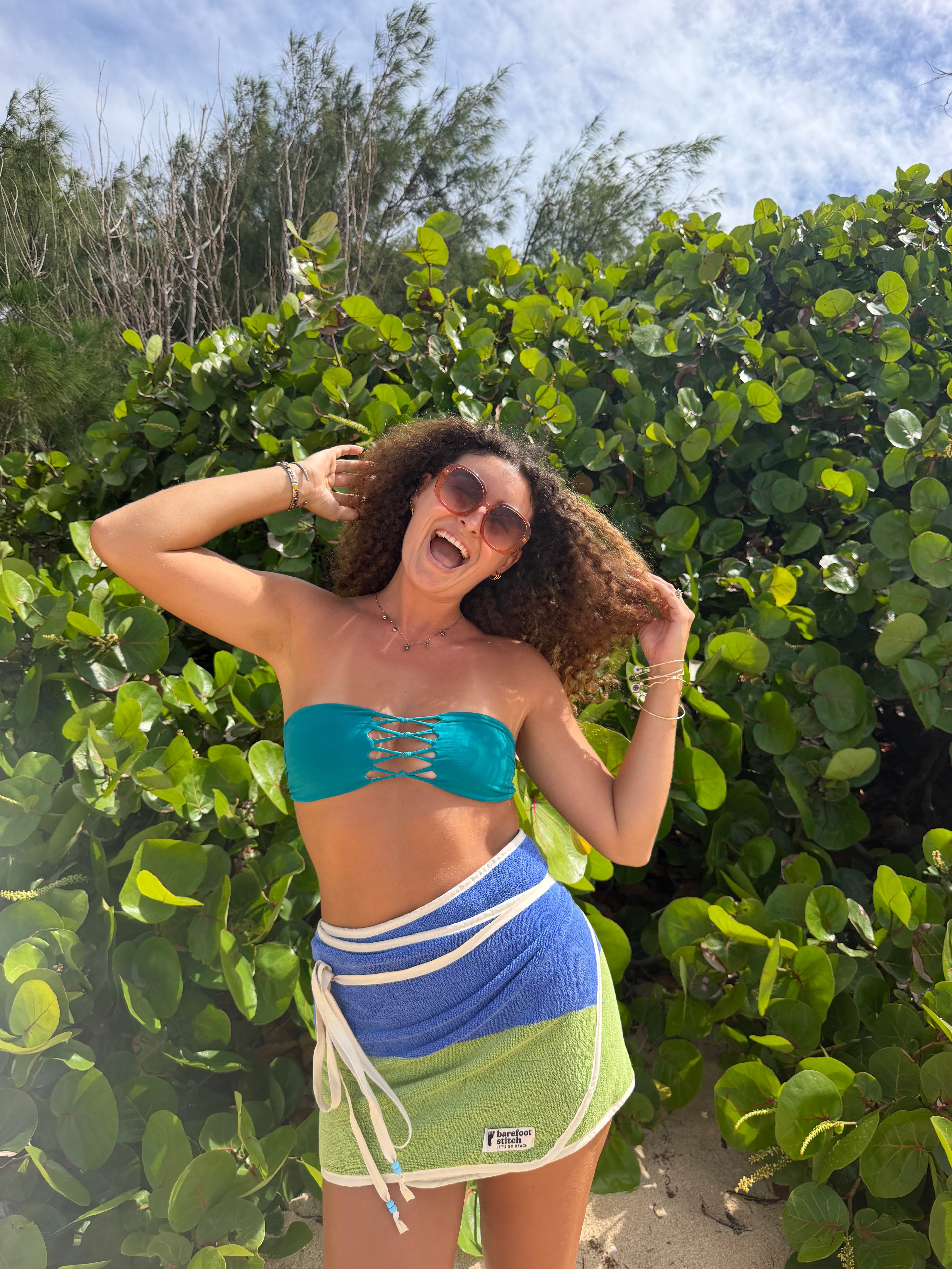 Earth day towel skirt (drop 24) (53inch by 14.5inch)