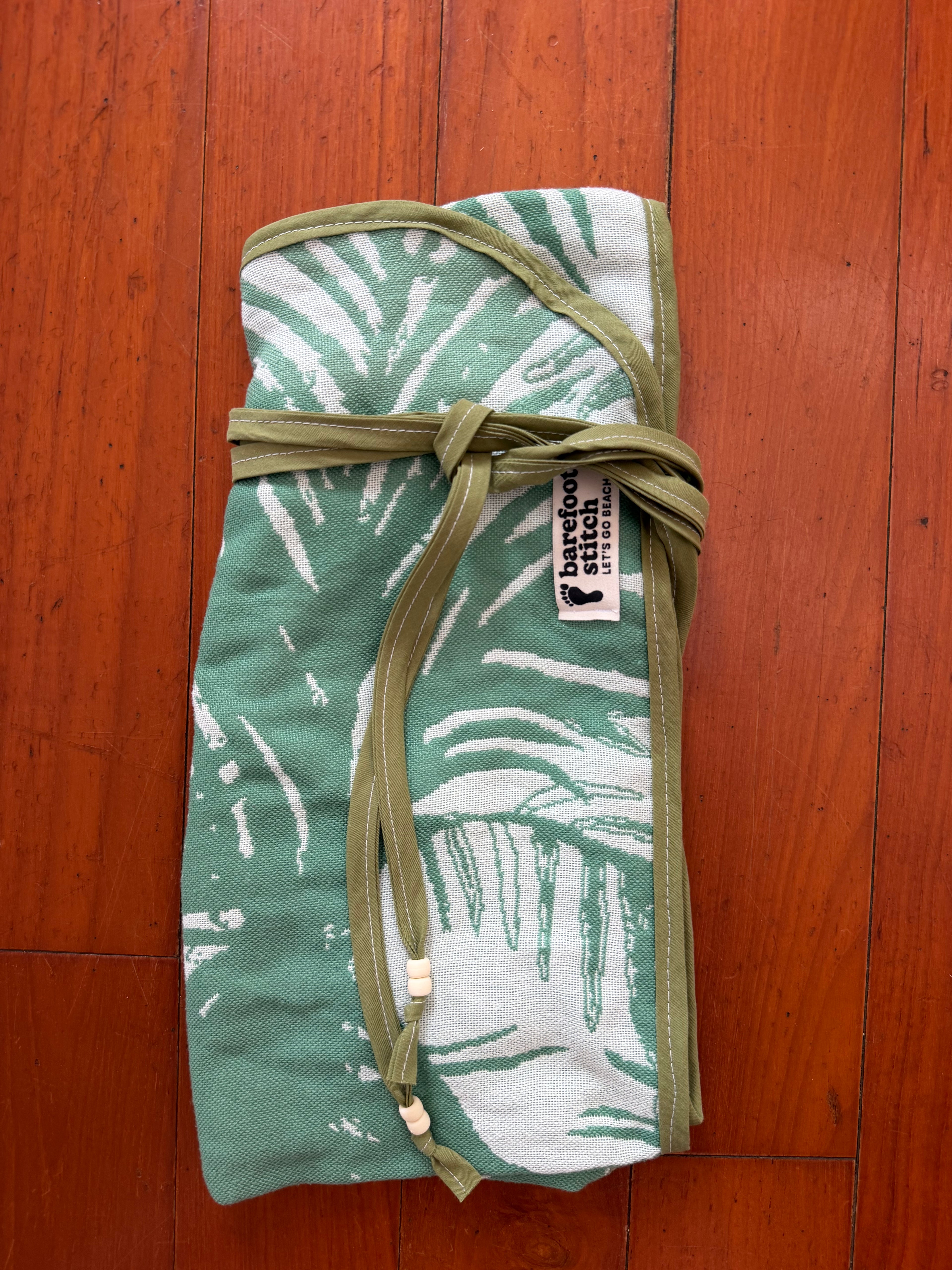 monstera towel skirt (14.5 by 56inch) (drop 26)